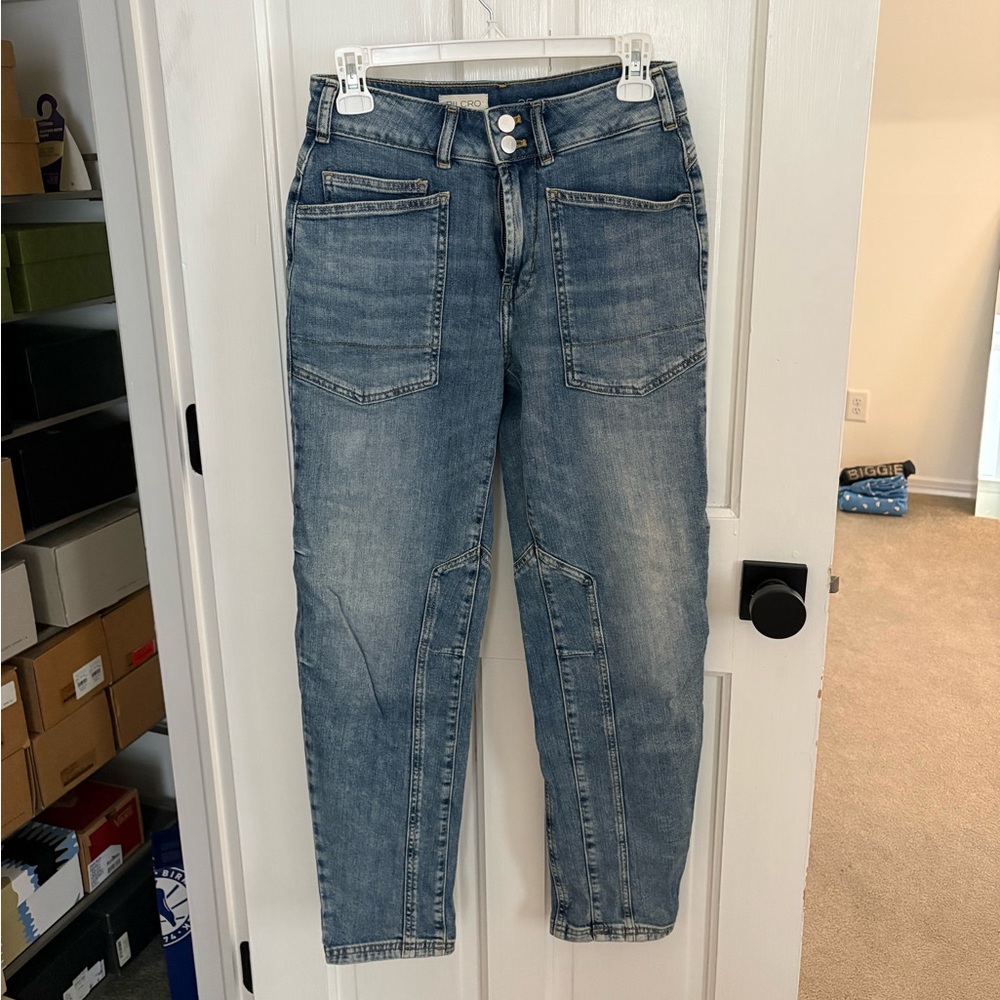 Pilcro Blue Denim Barrel Jeans size 25
